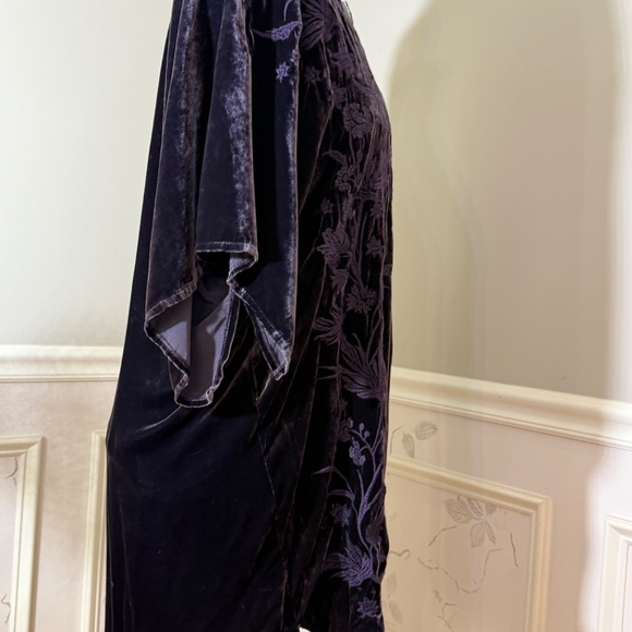 Johnny Was velvet/velour tunic top XL purple - Picture 6 of 10
